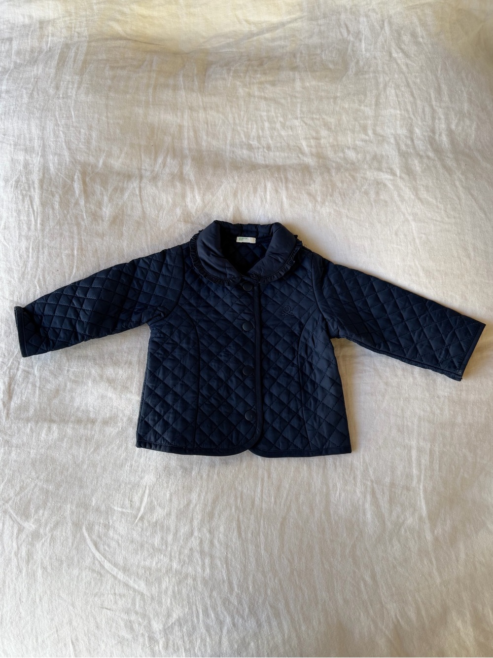 Benetton Baby Navy Blue Quilted Jacket 6-9 Months